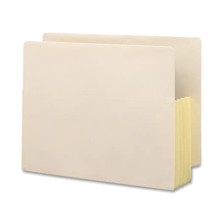 Smead Smead, MANILA END TAB FILE POCKETS, 3.5in EXPANSION, LETTER SIZE, MANILA, 10PK 75164